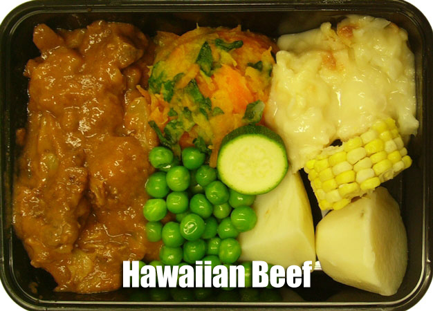Hawaiian Beef frozen dinner